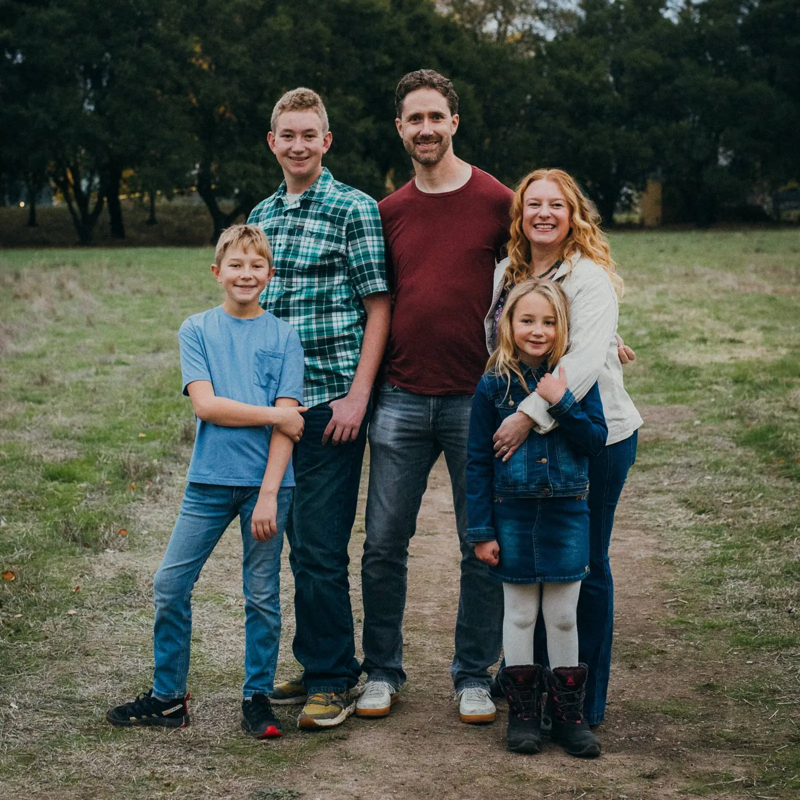 Nina, Jim, and the Meehan kids