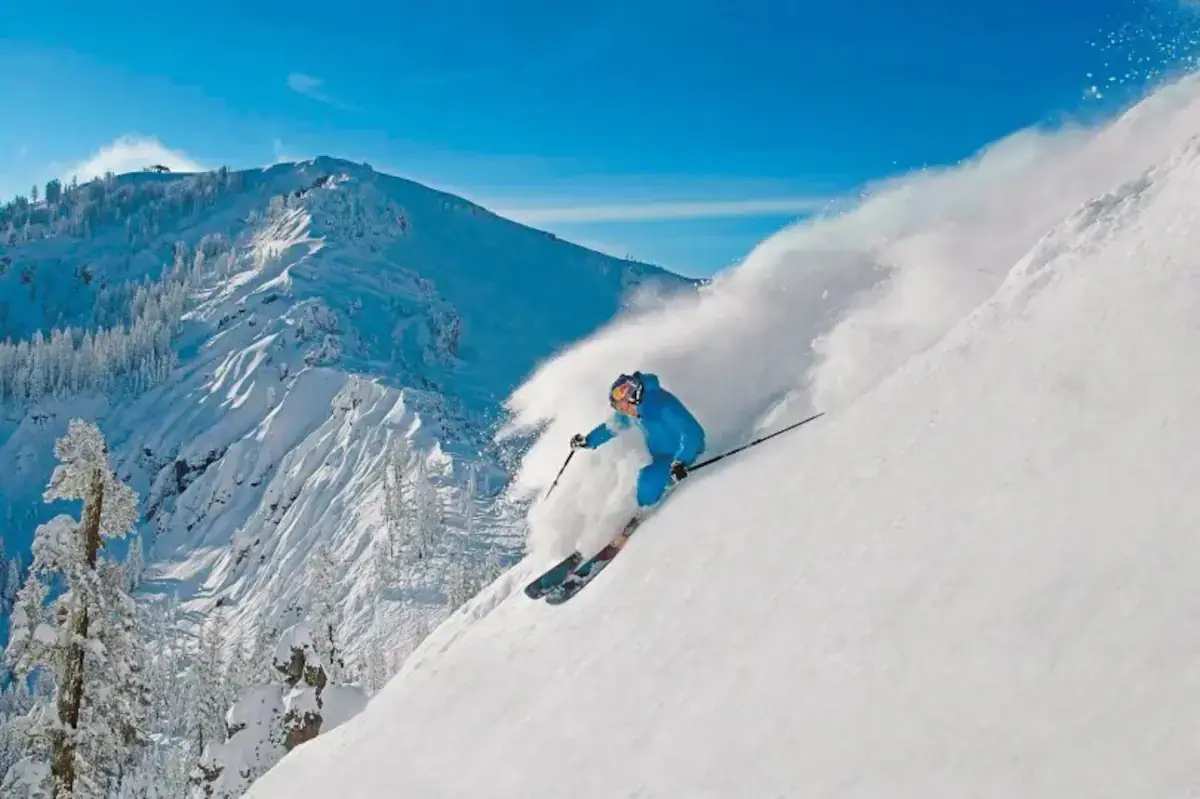 Skiing on Donner Summit